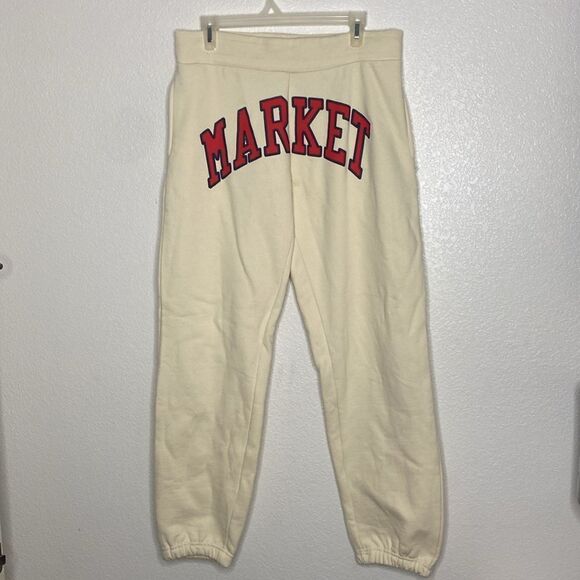 MARKET Men’s Cream Joggers Size M in like new condition. - Picture 1 of 9